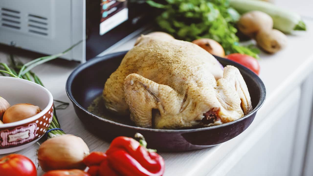 Hähnchen im Bratschlauch mit Gemüse Rezept